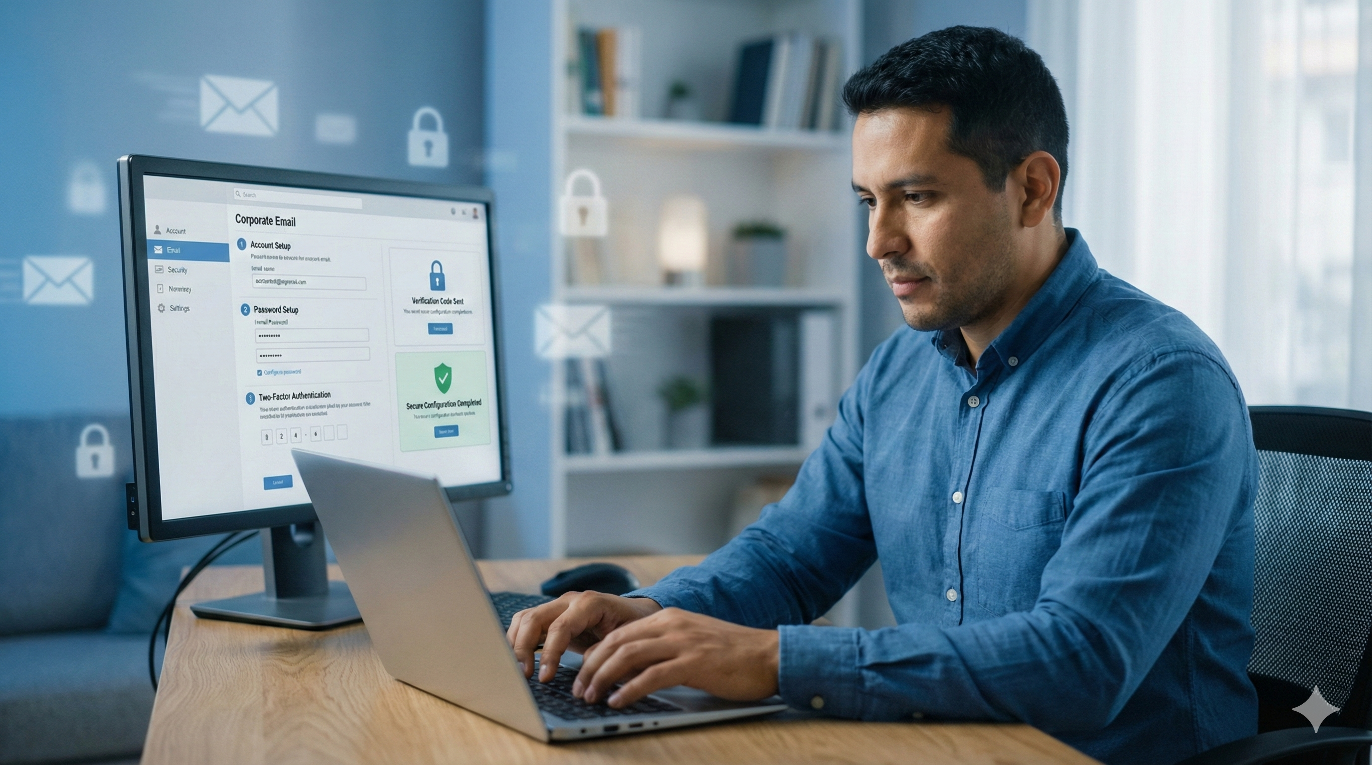 Configuración segura de correo y cuentas